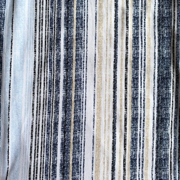 White / Blue Stripe Jumpsuit - Picture 3 of 7